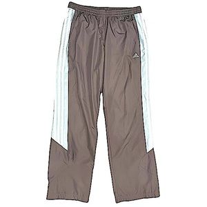 Adidas Gray Mesh Lined Running Track Windbreaker Pants L